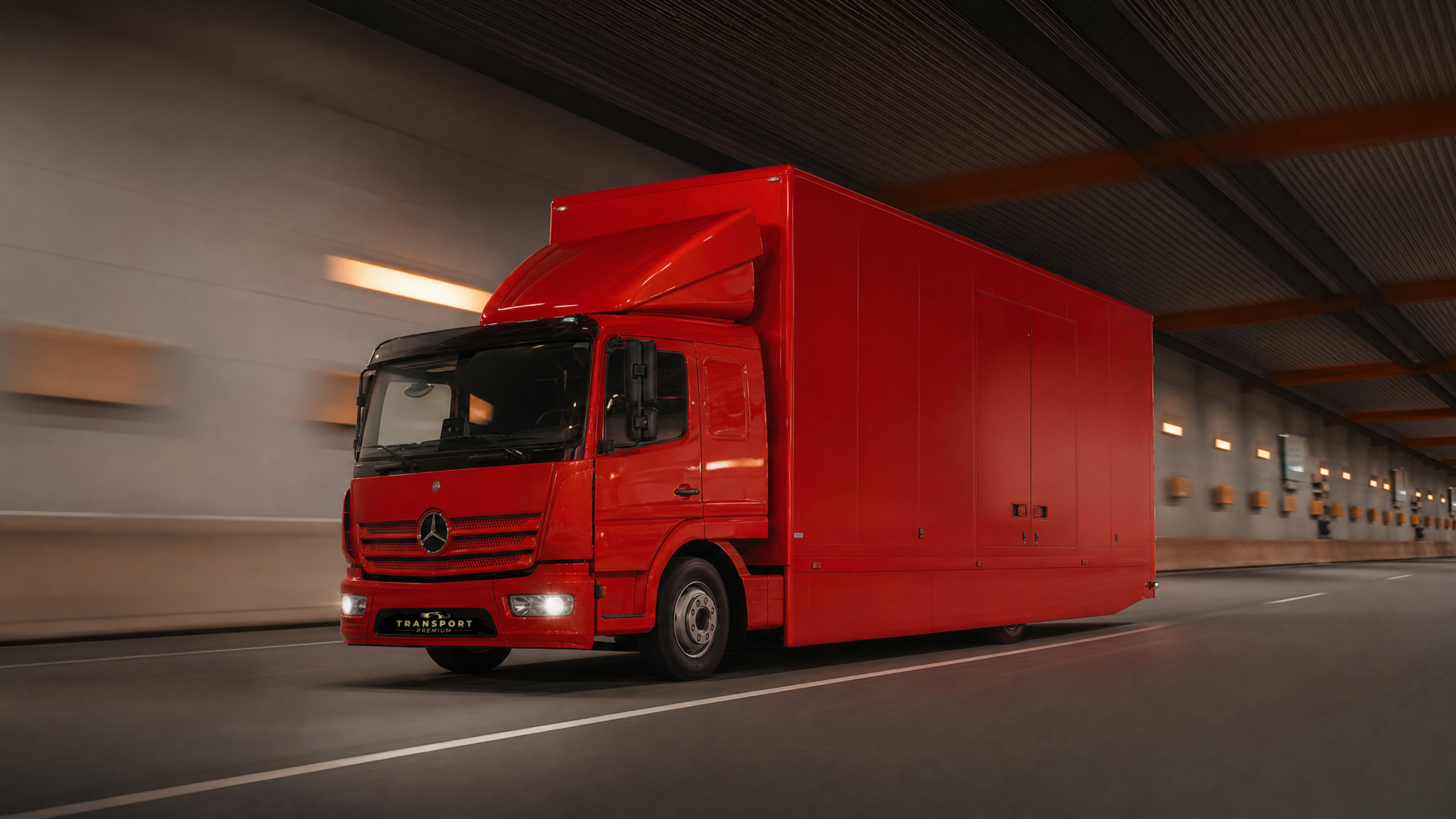 Transportes Premium truck on the move